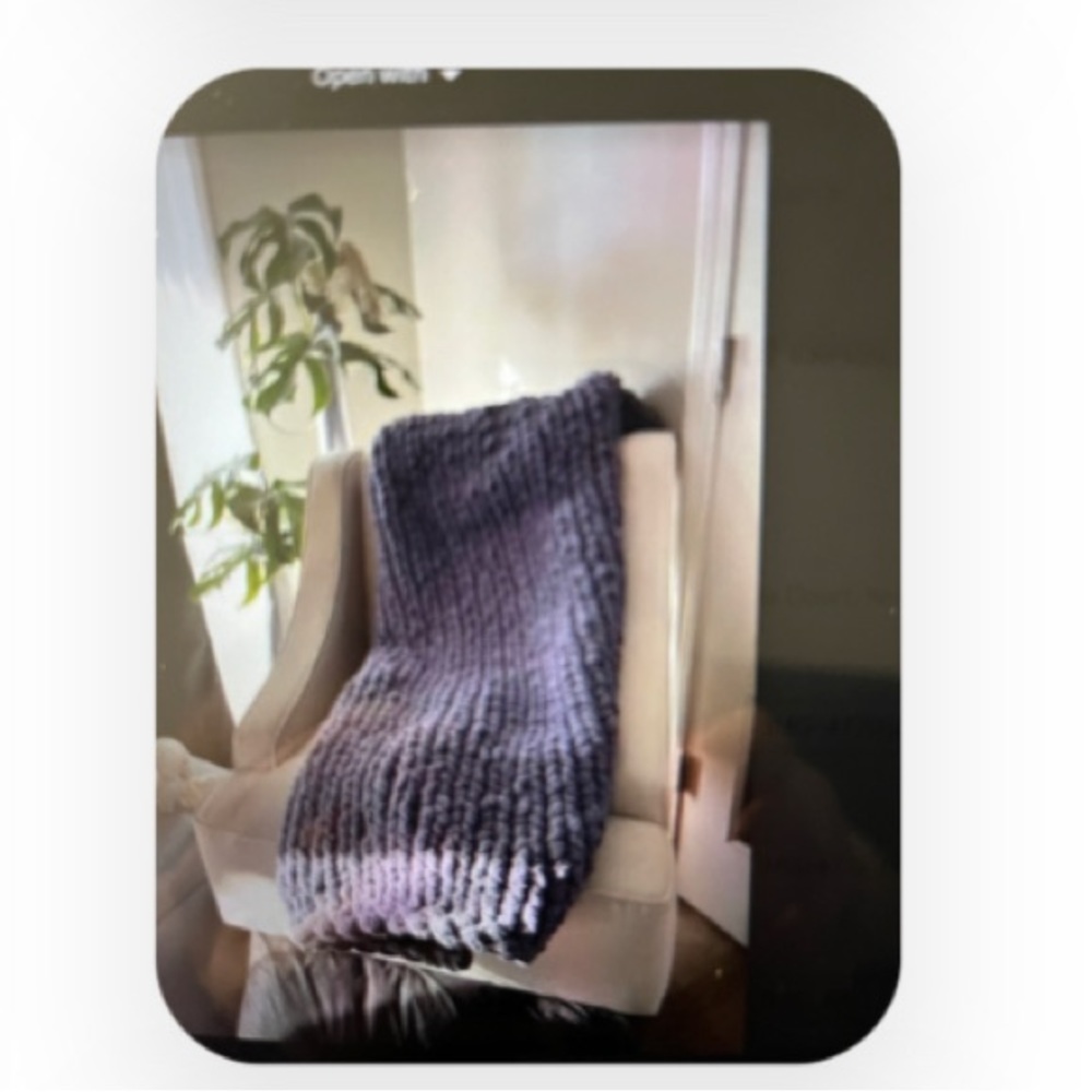 Chunky knitted blank